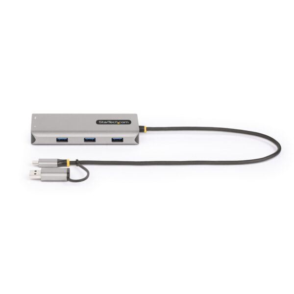 StarTech.com USB-C Multiport Adapter met Ingebouwde USB-C naar USB-A Dongle, Dual HDMI (4K30Hz/1080p60Hz), 3x USB-A 5Gbps, Mini - Afbeelding 11