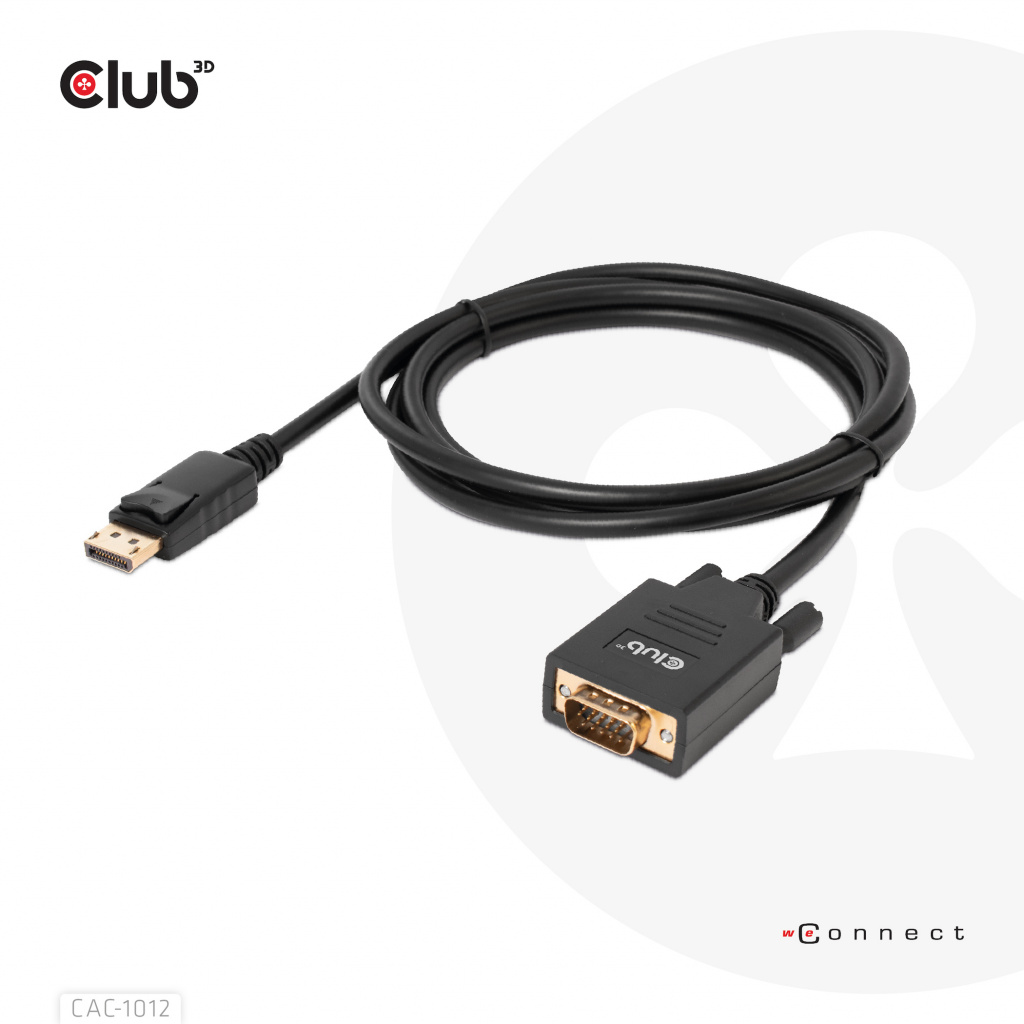 CLUB3D DisplayPort to VGA Cable M/M - Afbeelding 6