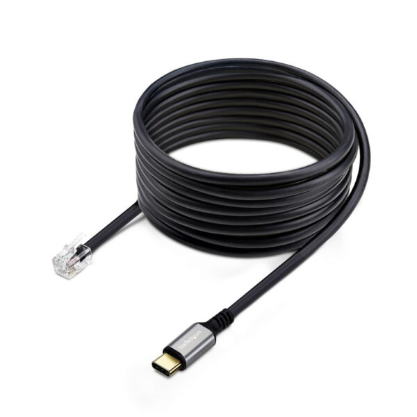 StarTech.com USB-C naar RJ9 Adapter voor Bureau Handset of Bedrade/Draadloze Koptelefoon, Gebruik bestaande telefoonapparatuur,