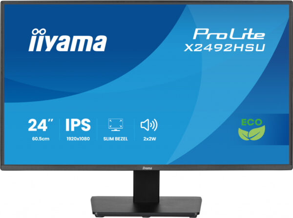 iiyama ProLite X2492HSU-B1 computer monitor 61 cm (24") 1920 x 1080 Pixels Full HD LED Zwart - Afbeelding 4