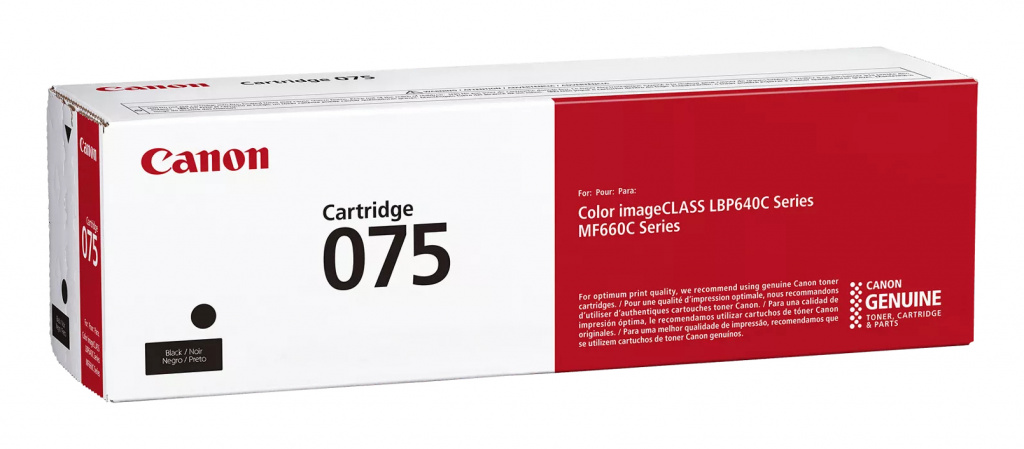 Canon 075 tonercartridge 1 stuk(s) Origineel Zwart - Afbeelding 2