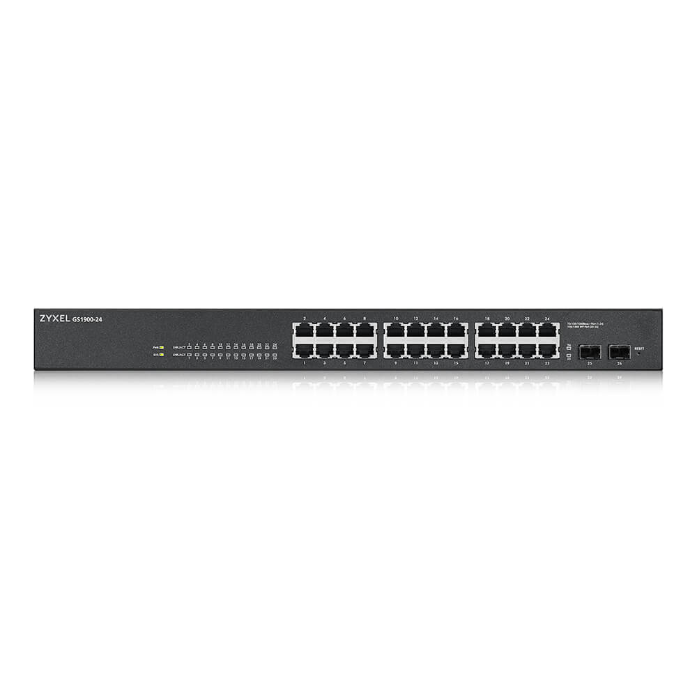 Zyxel GS-1900-24 v2 Managed L2 Gigabit Ethernet (10/100/1000) 1U Zwart - Afbeelding 3