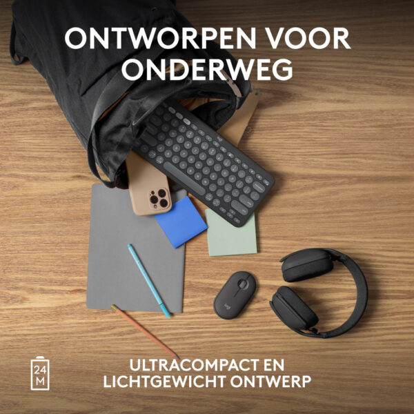 Logitech 910-007015 muis Reizen Ambidextrous RF-draadloos + Bluetooth Optisch 4000 DPI - Afbeelding 7