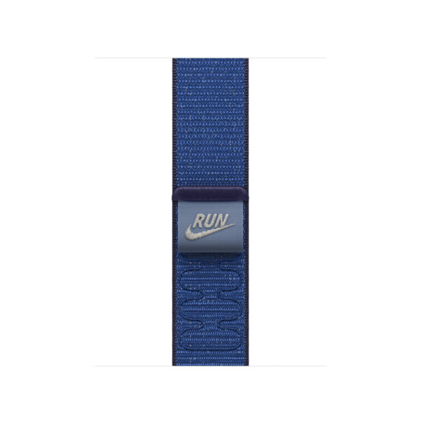 Apple Nike Sport Loop Band Blauw Nylon, Gerecycled polyester, Spandex
