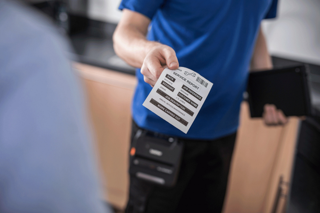 Brother BDL-7J000102-058 printeretiket Wit Niet-klevend printerlabel - Afbeelding 5