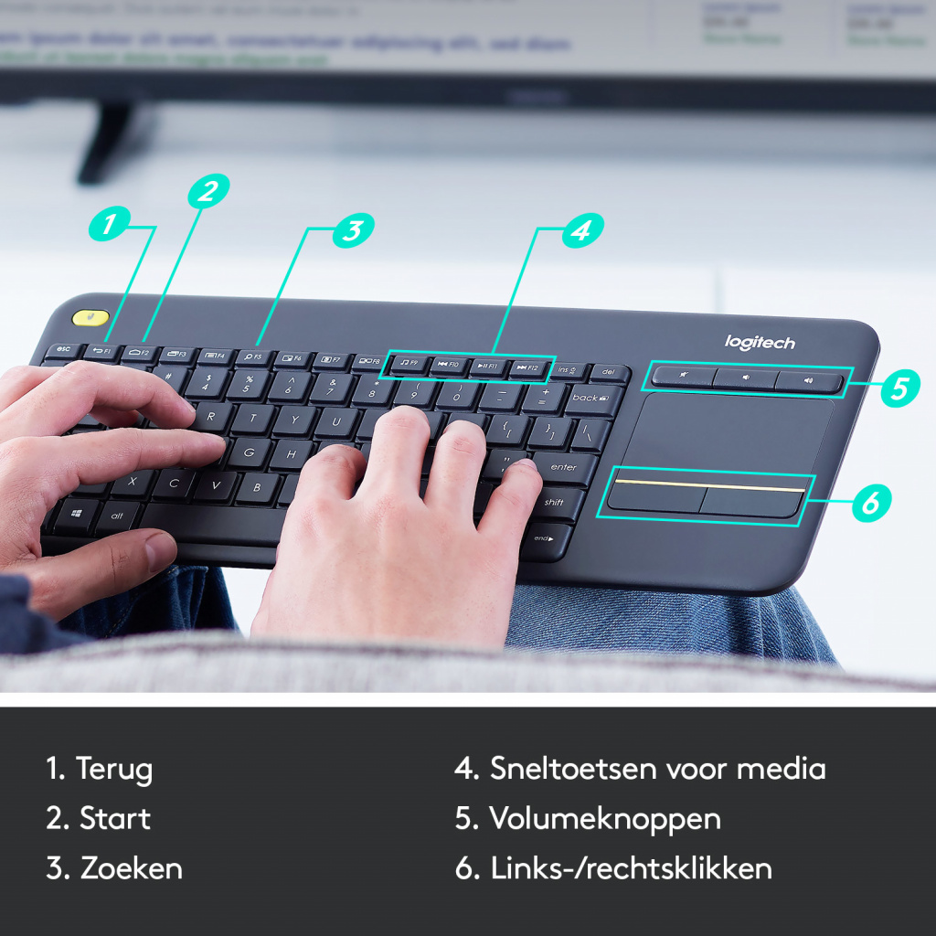 Logitech K400 Plus - Afbeelding 3