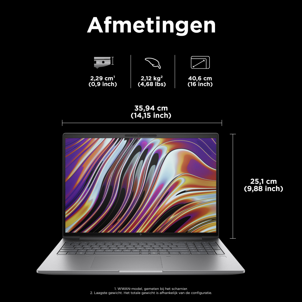 HP ZBook Power G11 A AMD Ryzen™ 9 8945HS Mobiel werkstation 40,6 cm (16") WQXGA 64 GB DDR5-SDRAM 1 TB SSD NVIDIA RTX 2000 Ada Wi - Afbeelding 20