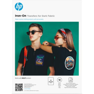 HP Iron-On Transfers voor donkere stoffen, A4 (210 x 297 mm), 10 vellen