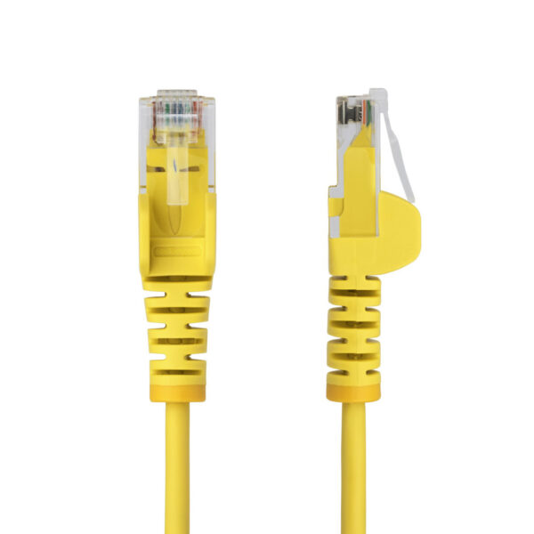 StarTech.com 1,5m Dunne CAT6 Ethernet Kabel, Geel, Snagless, 100W PoE, UTP, LSZH, 28AWG Pure Koperdraad, Slim RJ45 Netwerk Patch - Afbeelding 2