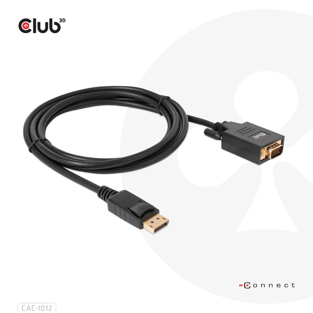 CLUB3D DisplayPort to VGA Cable M/M - Afbeelding 7