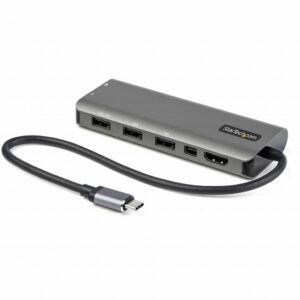 StarTech.com USB C Multiport Adapter - USB-C naar HDMI or Mini DisplayPort 4K 60Hz, 100W Power Delivery Pass-Through, 4-Port 10G