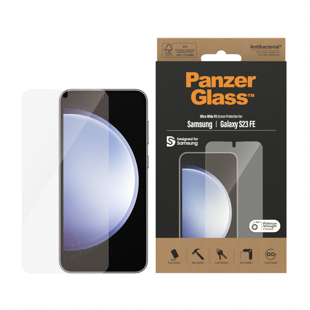PanzerGlass ® Screen Protector Samsung Galaxy S23 FE | Ultra-Wide Fit Doorzichtige schermbeschermer 1 stuk(s) - Afbeelding 2