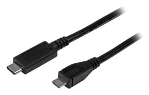 StarTech.com 1m USB-C naar Micro USB-B Kabel, USB 2.0, Type C naar Micro-B Data Transfer Kabel