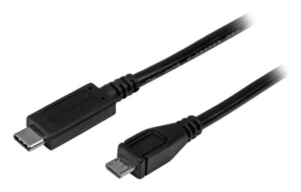 StarTech.com 1m USB-C naar Micro USB-B Kabel, USB 2.0, Type C naar Micro-B Data Transfer Kabel