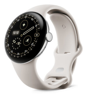 Google Pixel Watch 4 AMOLED 41 mm Digitaal Touchscreen Zilver Wifi GPS