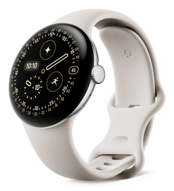 Google Pixel Watch 4 AMOLED 41 mm Digitaal Touchscreen Zilver Wifi GPS