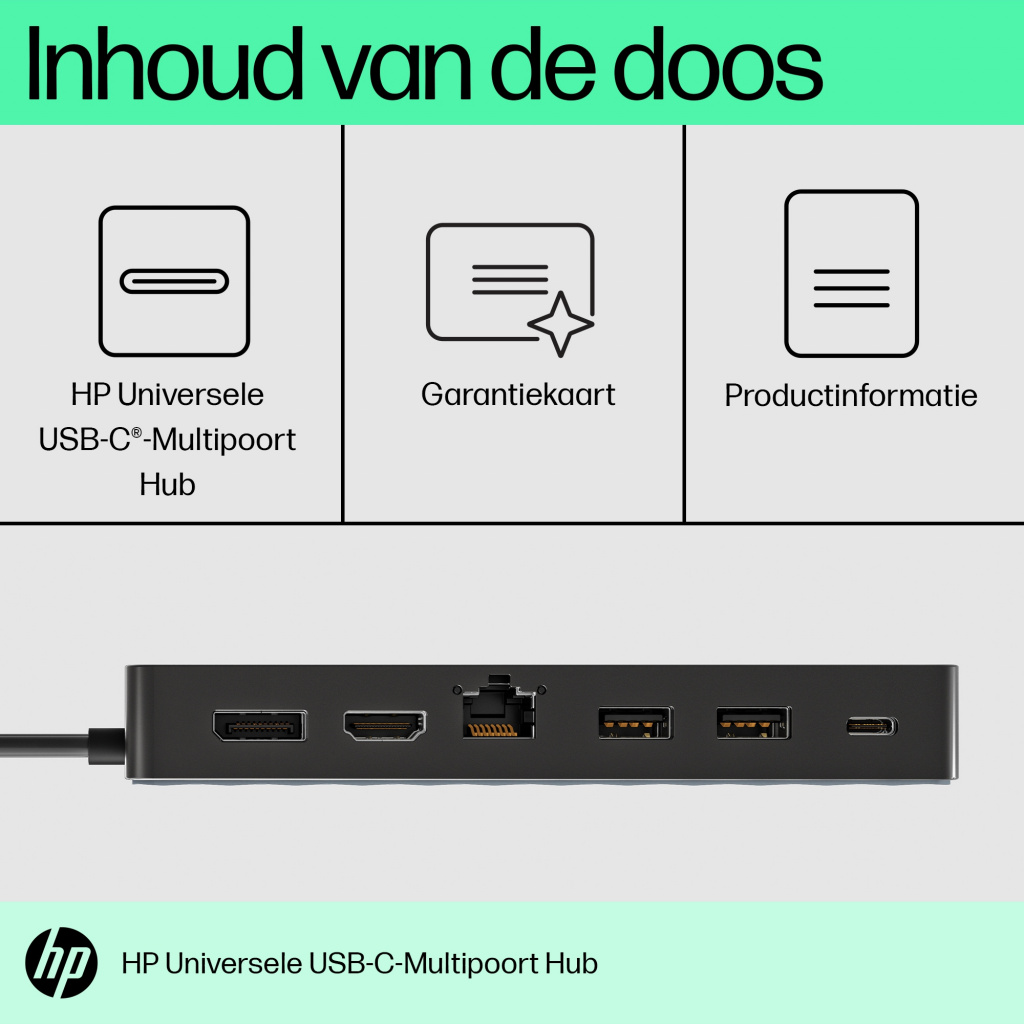 HP Universal USB-C Multiport Hub - Afbeelding 2