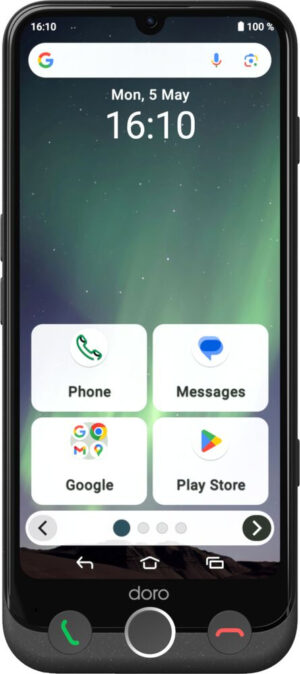Doro Aurora A30 15,5 cm (6.1") Dual SIM Android 14 4G USB Type-C 6 GB 128 GB 5000 mAh Grafiet