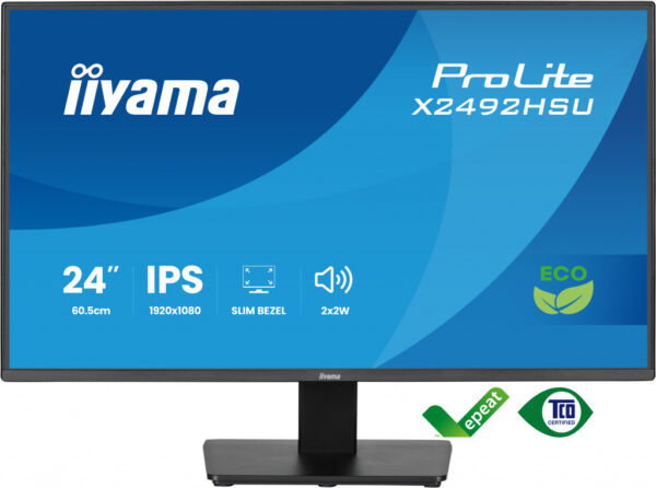 iiyama ProLite X2492HSU-B1 computer monitor 61 cm (24") 1920 x 1080 Pixels Full HD LED Zwart - Afbeelding 3