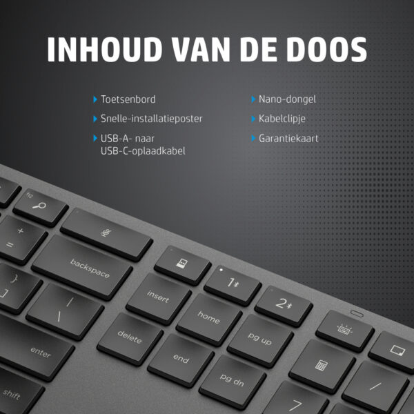 HP 975 dual-mode draadloos toetsenbord - Afbeelding 16