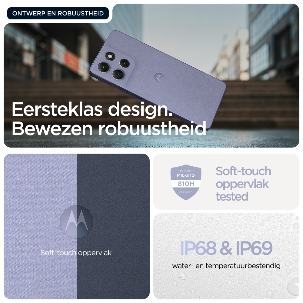 Motorola moto g86 power 5G 16,9 cm (6.67") Dual SIM Android 15 USB Type-C 12 GB 256 GB 6720 mAh Lila - Afbeelding 17