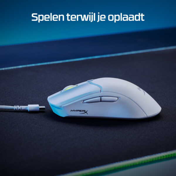 HyperX Pulsefire Haste 2 - draadloze gamingmuis (wit) - Afbeelding 3