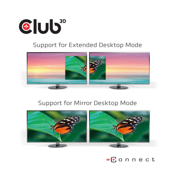 CLUB3D Type-C Universeel (2x 4K60Hz +1x 4K30Hz), oplaad Docking Station 60W DisplayLink® gecertificeerd en DP alt modus - kensin - Afbeelding 9