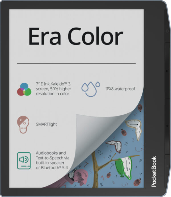 PocketBook Era Color e-book reader Touchscreen 32 GB Wifi Zwart, Lichtblauw