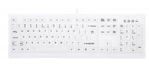 CHERRY AK-C8100F-UVS-W/BE toetsenbord Medisch USB AZERTY Belgisch Wit