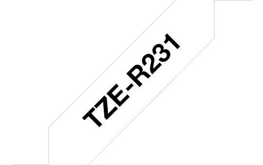 Brother TZE-R231 labelprinter-tape Zwart op wit