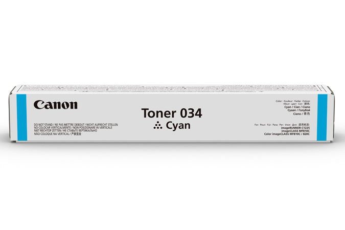 Canon 034 tonercartridge 1 stuk(s) Origineel Cyaan - Afbeelding 2