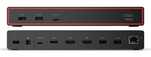 Lenovo ThinkPad USB4 Smart Dock 5500 with 135W Adapter Bedraad Zwart - Afbeelding 13