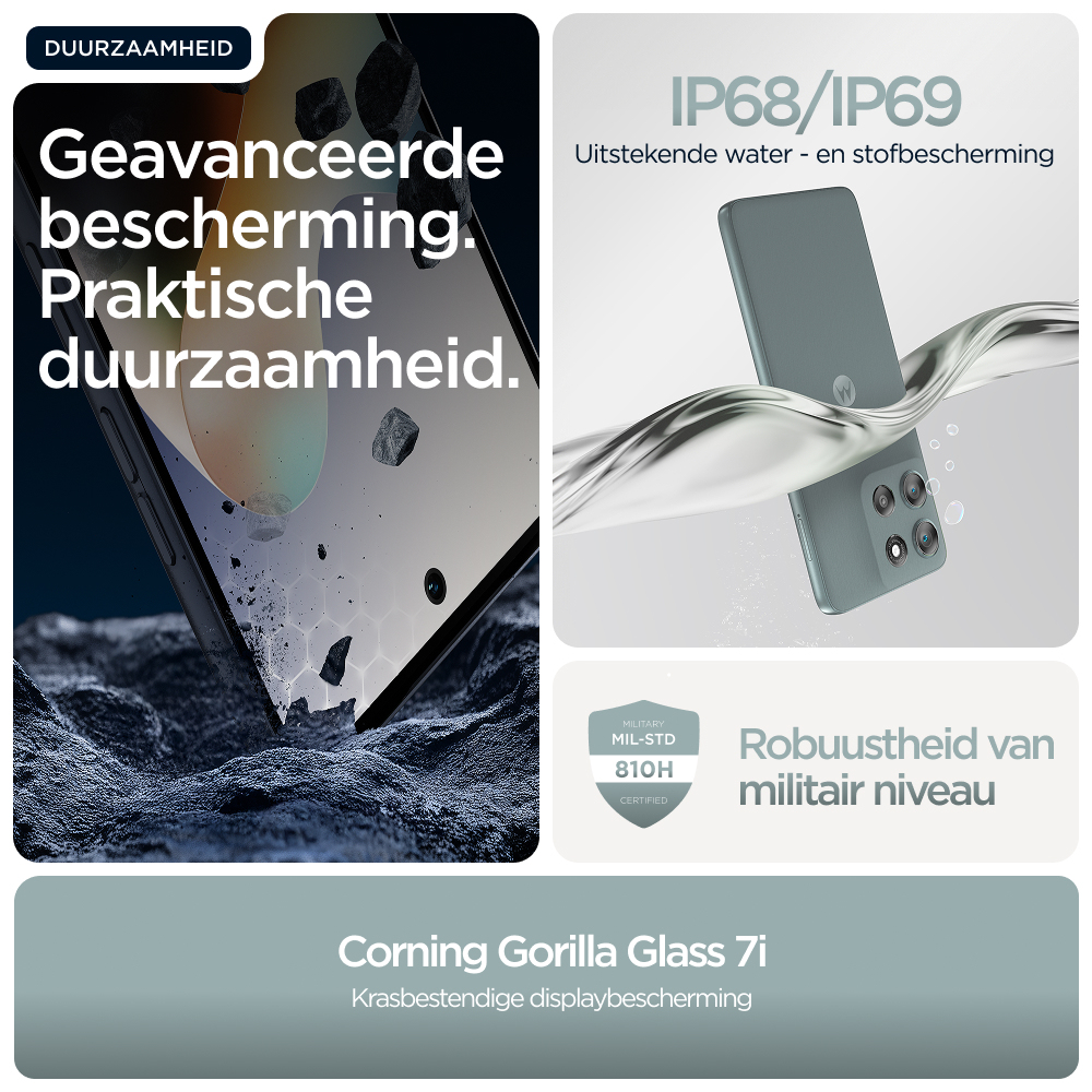 Motorola moto g56 5G 17,1 cm (6.72") Hybride Dual SIM Android 15 USB Type-C 8 GB 512 GB 5200 mAh Grijs - Afbeelding 12