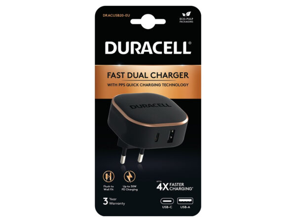 Duracell DRACUSB20-EU oplader voor mobiele apparatuur Zwart - Afbeelding 2