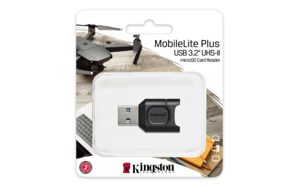 Kingston Technology MobileLite Plus geheugenkaartlezer USB 3.2 Gen 1 (3.1 Gen 1) Type-A Zwart - Afbeelding 3