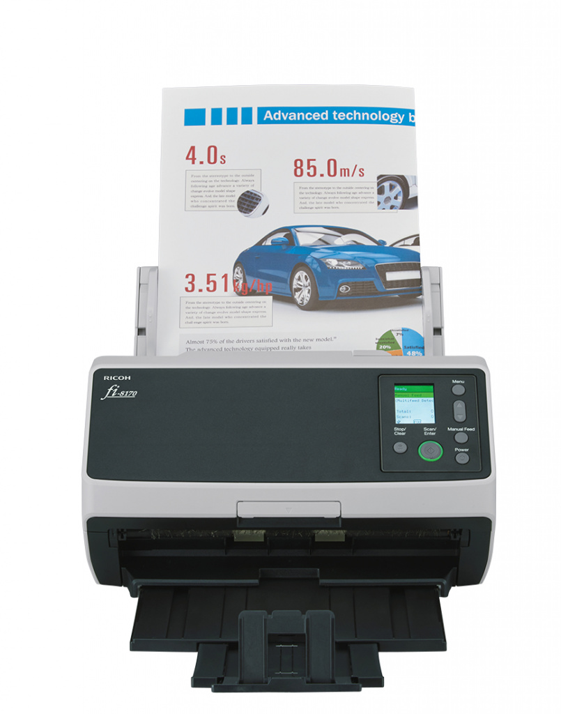 Ricoh fi-8170 ADF-/handmatige invoer scanner 600 x 600 DPI A4 Zwart, Grijs - Afbeelding 2