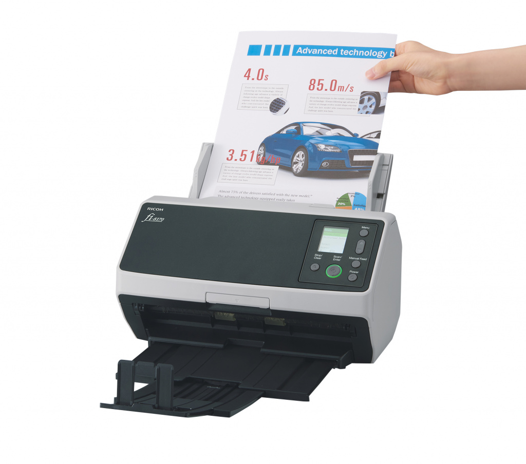 Ricoh fi-8170 ADF-/handmatige invoer scanner 600 x 600 DPI A4 Zwart, Grijs - Afbeelding 4