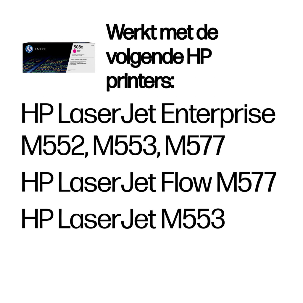 HP 508X originele high-capacity magenta LaserJet tonercartridge - Afbeelding 2