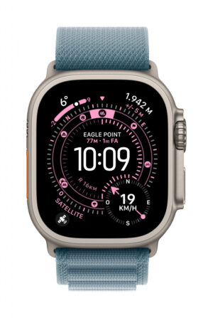 Apple MG9M4ZM/A slimme draagbare accessoire Band Blauw Titanium, Polyester, Spandex