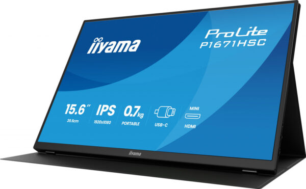 iiyama ProLite P1671HSC-B1 computer monitor 39,6 cm (15.6") 1920 x 1080 Pixels Full HD LED Zwart - Afbeelding 7