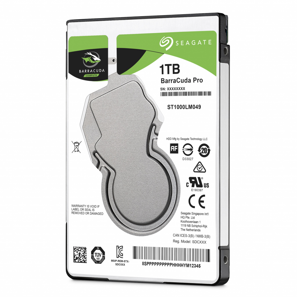 Seagate Barracuda Pro interne harde schijf 1 TB 7200 RPM 128 MB 2.5" SATA III - Afbeelding 2