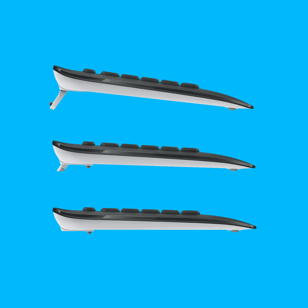 Logitech 920-008675 toetsenbord Inclusief muis Universeel RF Draadloos QWERTZ Duits Zwart, Wit - Afbeelding 6