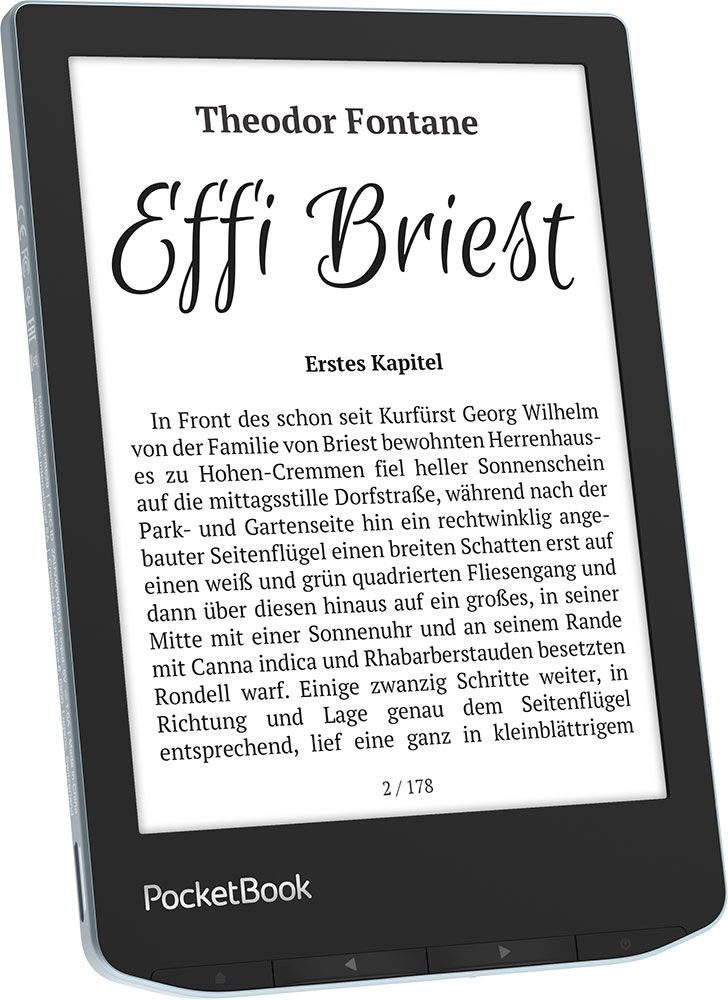 PocketBook Verse e-book reader 8 GB Wifi Zwart, Blauw - Afbeelding 3