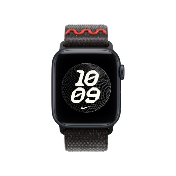Apple Nike Sport Loop Band Zwart Nylon, Gerecycled polyester, Spandex - Afbeelding 2