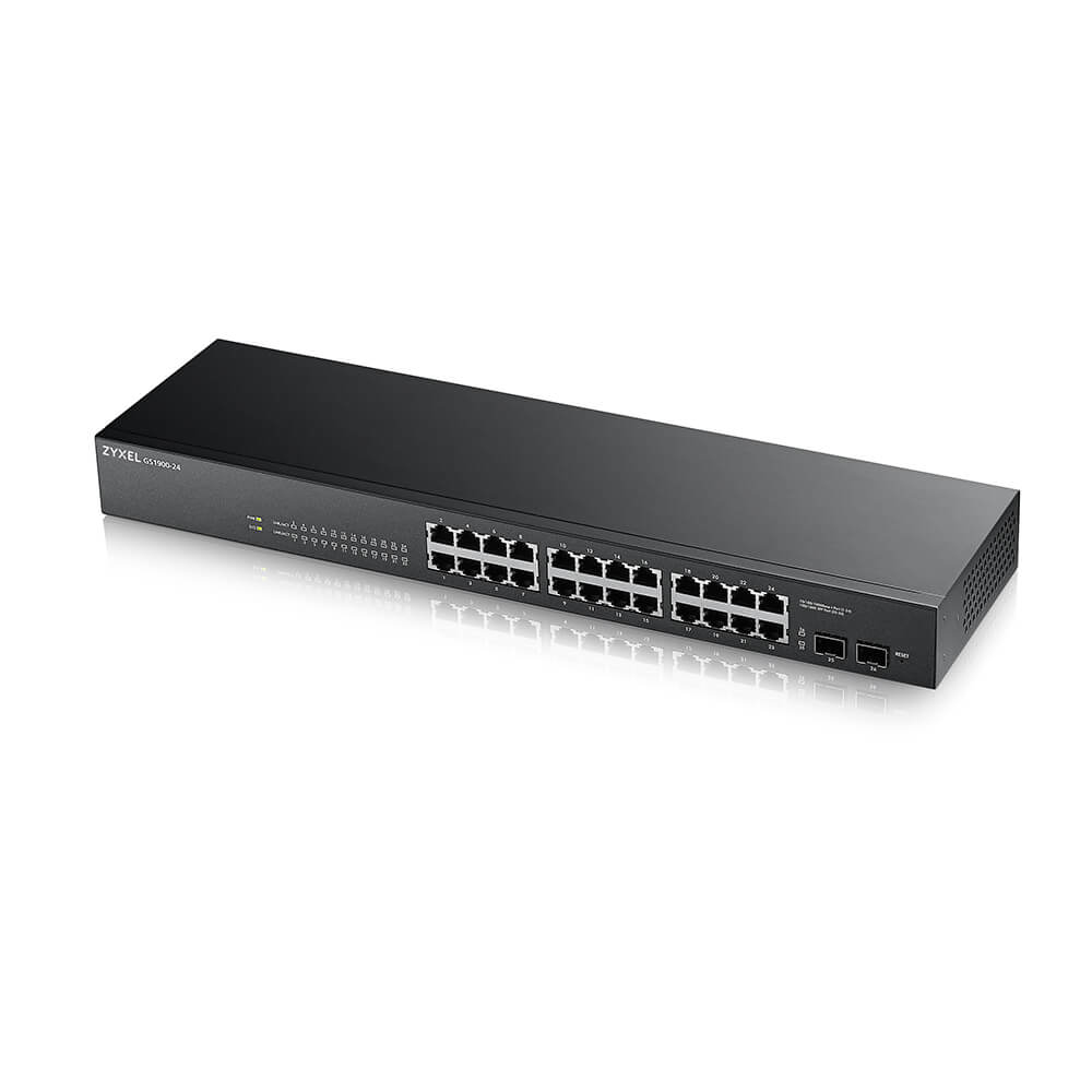 Zyxel GS-1900-24 v2 Managed L2 Gigabit Ethernet (10/100/1000) 1U Zwart - Afbeelding 2