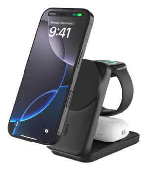 Belkin Qi2 Fitness tracker, Hoofdtelefoons, Smartphone, Smartwatch Zwart USB Draadloos opladen Snel opladen Binnen