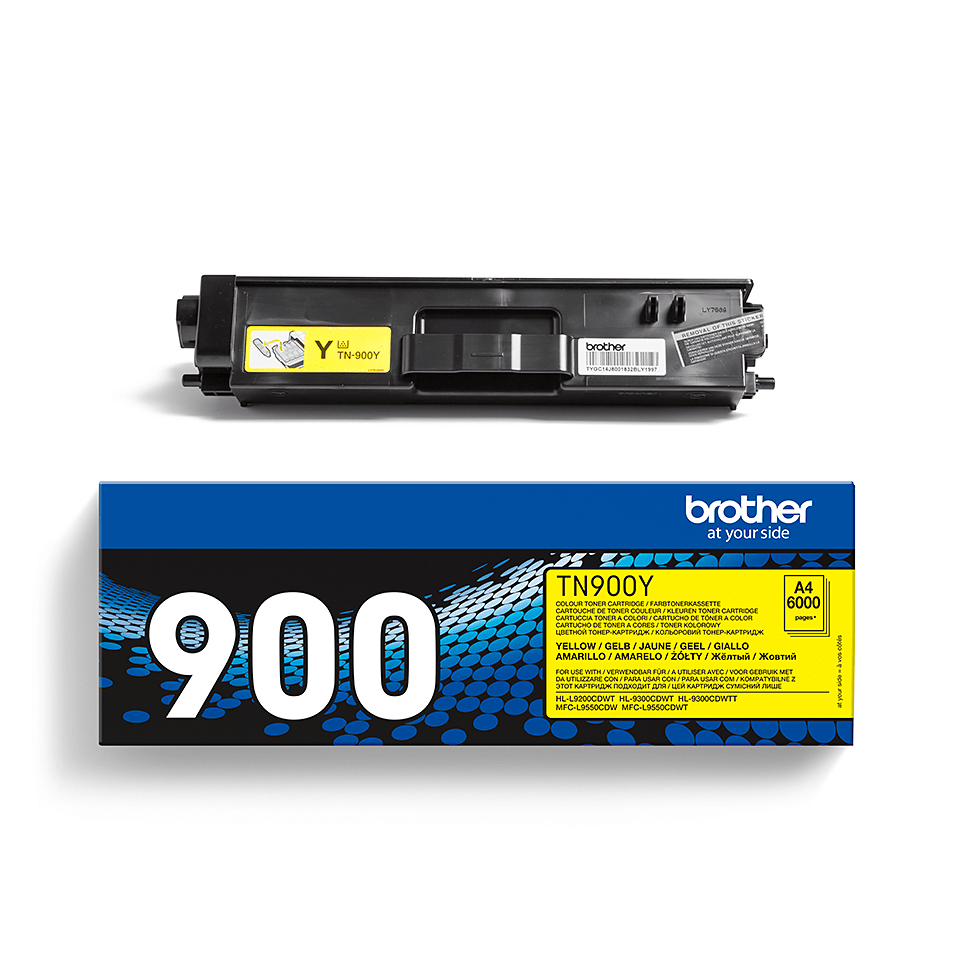 Brother TN-900Y tonercartridge 1 stuk(s) Origineel Geel - Afbeelding 4