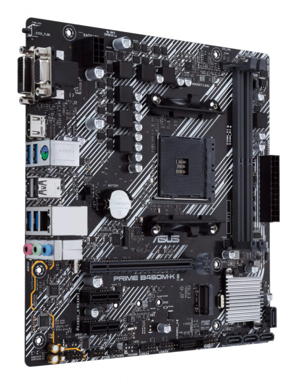ASUS Prime B450M-K II AMD B450 Socket AM4 micro ATX - Afbeelding 3