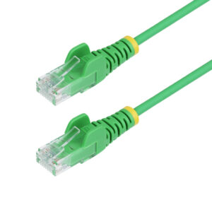 StarTech.com 15m Dunne CAT6 Ethernet Kabel, Groen, Snagless, 100W PoE, UTP, LSZH, 28AWG Pure Koperdraad, Slim RJ45 Netwerk Patch