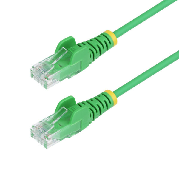StarTech.com 1,5m Dunne CAT6 Ethernet Kabel, Groen, Snagless, 100W PoE, UTP, LSZH, 28AWG Pure Koperdraad, Slim RJ45 Netwerk Patc